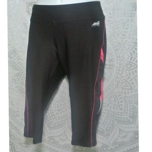 Avia Platinum Black Pink Activewear Shorts Yoga S